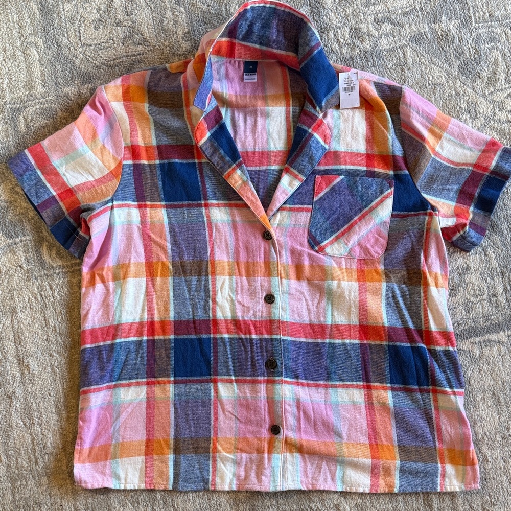 BUNDLE SALE Colorful Old Navy flannel Plaid Shirt